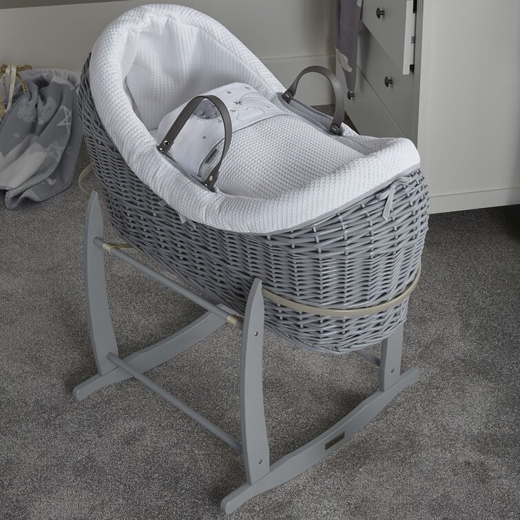 Clair de lune moses basket white